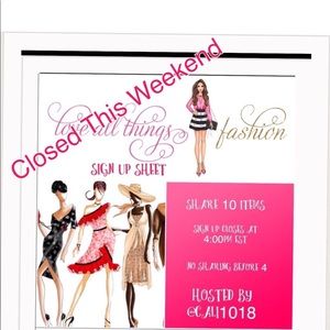 👠THE LOVE ALL THINGS FASHION SIGN UP SHEET👠